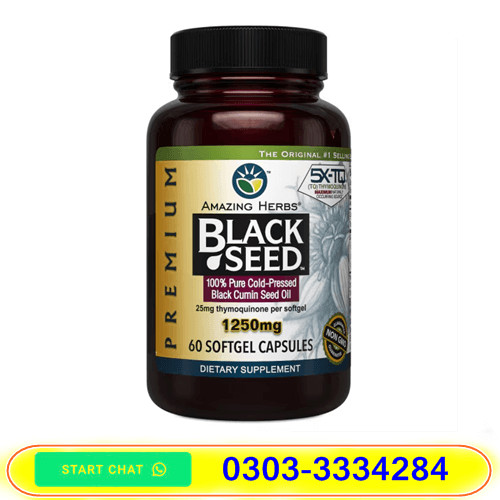 Amazing Herbs Premium Black Seed Oil Capsule in Pakistan